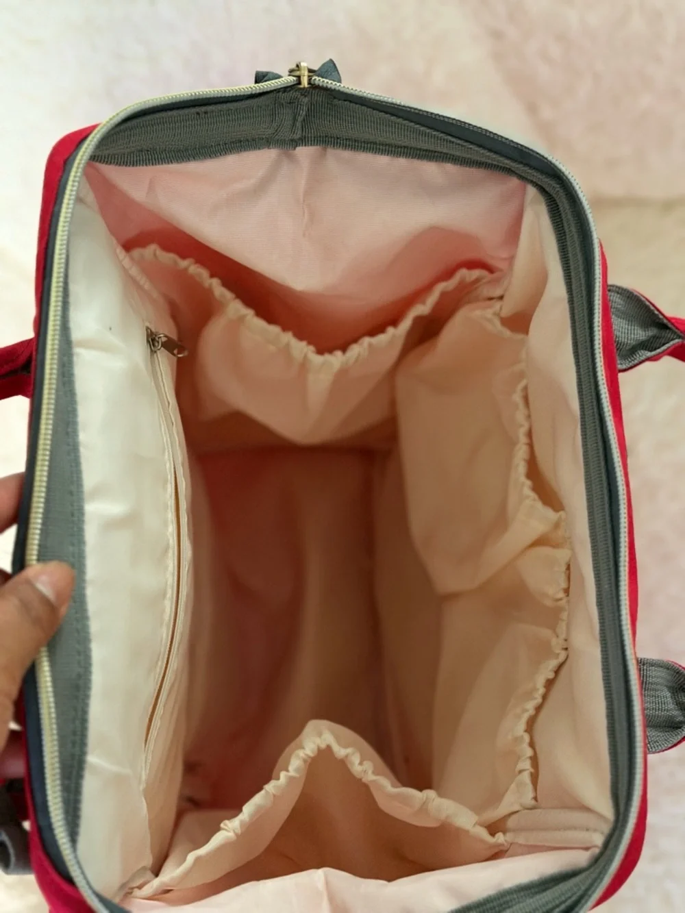 AND Bright Red Canvas LAND Backpack